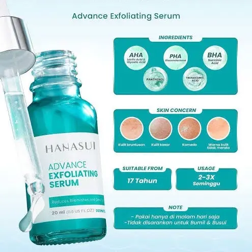 Hanasui advance exfoliating serum 3