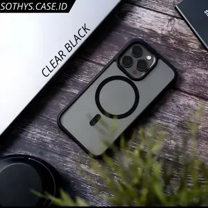 Premium Hybrid Clear HD MagSafe Case IPH 11 12 13 14 15 16 16E 17 PRO MAX 14+ 15+ 16+ PLUS AIR Luxury Transparant Wireless Charger Magnetic Casing Ponsel