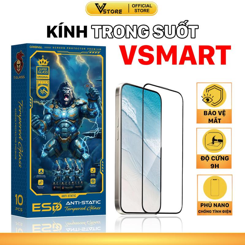 Kính cường lực cho vsmart star joy live aris active 2 3 4 5 plus pro kingkong phủ nano chống ánh sáng xanh Vstore