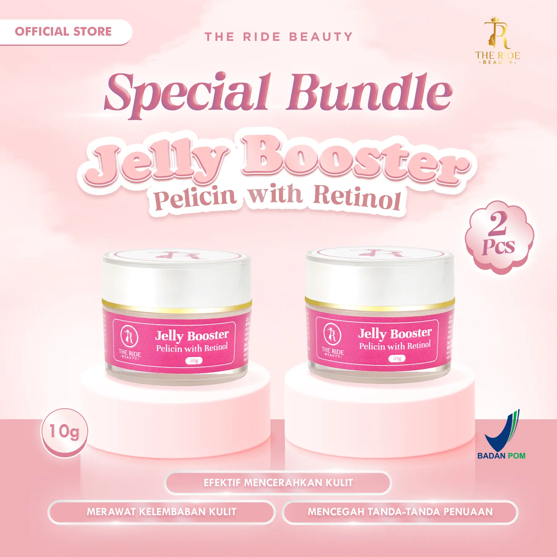 Jelly Boster Pelicin With Rethinol By The Ride Beauty 2 pcs
