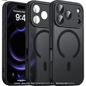 iPhone 17 Pro Max／17 Pro／17／16／15／14 Plus／13／12／11 Pro Max 対応 マグネット式 マットな半透明ケース｜MagSafe対応ワイヤレス充電器用カバー｜人気商品