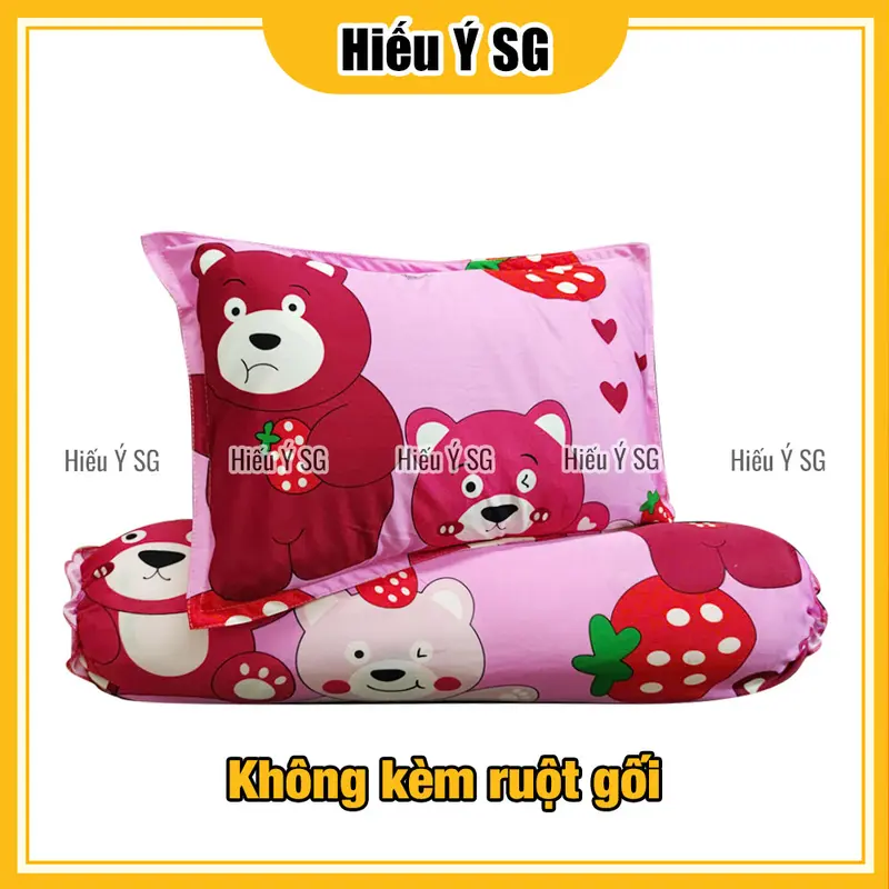 Combo áo gối nằm + áo gối ôm thun lạnh cho bé Hiếu Ý mềm mát, an toàn cho da nhạy cảm 3