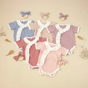 Jumper bayi mahalini bahan katun bonus bando 0-18 bulan