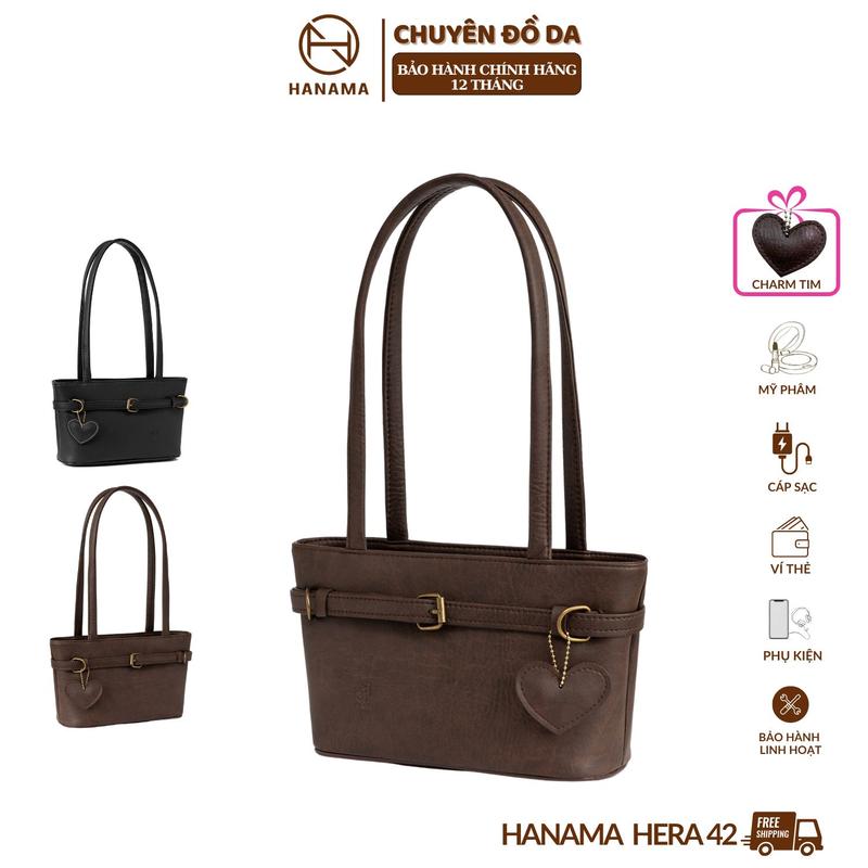   DAILY_HANAMA _Tặng kèm CHARM TRÁI TIM Hanama Hera 42 -Thời trang túi đeo vai Hàn Quốc  trẻ trung cá tính Bag Da 