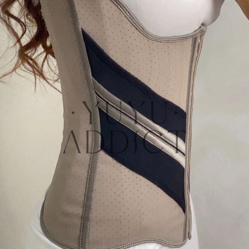 YUYUADDICT - NEW Aria Latex Nylon Super Tight High Compression Core Corset Free Extension korsetsarahannaslimperut 4
