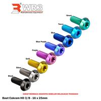 Gambar Baut Titanium WR3 Cakram Untuk Motor Harley Davidson 3/8 - 16 x 25mm / M8 x 1.25 x 27mm / 5/16 - 18 x 22mm - 3/8 - 16 x 25mm, Black dari WR3 Kota Administrasi Jakarta Barat 1 Tokopedia