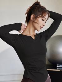 Gambar KEEP GOAL Baju Olahraga Wanita Jogging Sport Lengan Panjang Perempuan 100% Poliester Nyaman Anti-Kerut Menyerap Keringat Cocok Untuk Yoga & Gym Ukuran S-2XL - Hitam, S(BB:40-50KG) dari SAFA Online Shop Indonesia Kab. Tangerang 5 Tokopedia