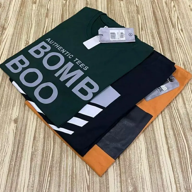 4pcs 100ribu kaos paket termurah t-shirt Bomboogie Bahan semi cotoon premium 24s cocok untuk pria wanita dewasa tersedia ukuran M.L.XL.XXL 1
