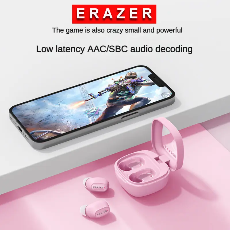 Tai nghe không dây Lenovo ERAZER XT62PRO TWS, Bluetooth 5.3, âm thanh nổi HIFI chất lượng cao, giảm tiếng ồn thể thao, độ trễ thấp và micrô, tai nghe Bluetooth không dây điều khiển cảm ứng. 2