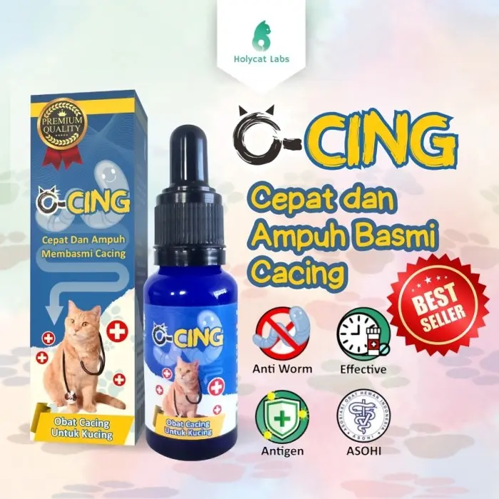 O-Cing 20mL -  Cacing Kucing Ampuh Membasmi Cacing 0