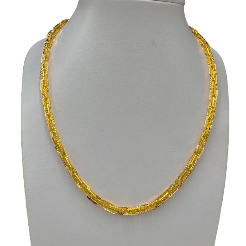 Dây chuyền nữ xoắn vuông 5 chỉ có kí hiệu