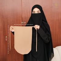 Gambar Maslaha Niqab Tali Babydoll 2 Layer Polos Simple Cadar Syari Muslimah Adem Nyaman - Putih dari Maslahaniqab Kab. Bandung 2 Tokopedia