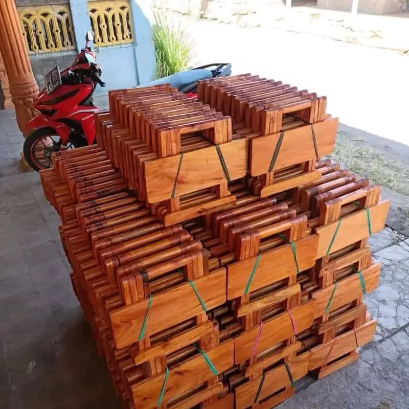 REHAL KAYU/MEJA LIPAT KAYU KUAT KOKOH ANTI RAYAP/MEJA NGAJI/TPA/MEJA LAPTOP/MEJA NGONTEN/MEJA KECIL PRAKTIS 3