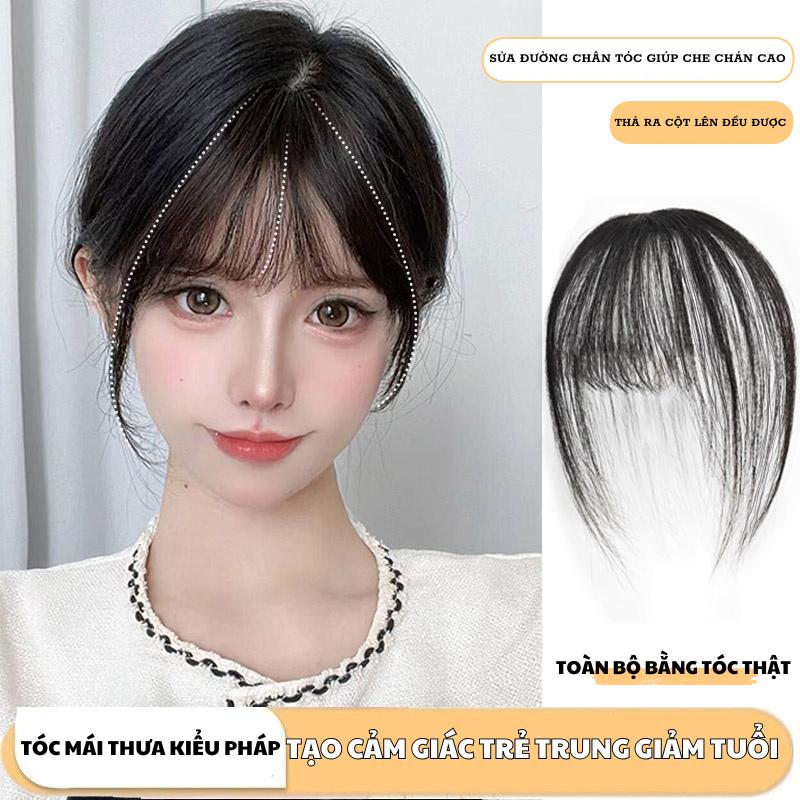 Tóc giả nữ SKY được làm từ tóc thật chất lượng cao với phần mái mỏng. Tóc giả có thể che đi tình trạng hói nhẹ giúp bạn trông trẻ trung và xinh đẹp hơn.