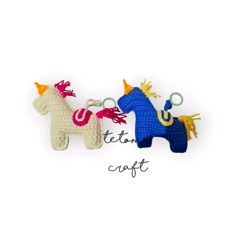 Gantungan Tas Rajut Unicorn Tetomo Craft Berkualitas Tinggi tote 0