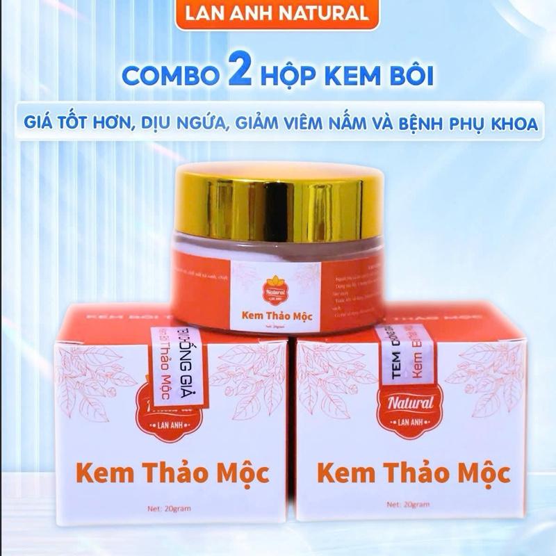  2 Hộp kem bôi thảo dược - Lan Anh Natural - Sp dịu nhẹ lành tính 