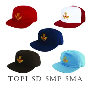 Topi Sekolah SD SMP SMA SMK Perlengkapan Sekolah Anak Laki-Laki Perempuan Bahan Famatex