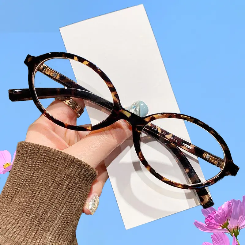 Gọng Kính  Cùng Phong Cách Của Zhang Yuanying, Gương  kính oval thiên tròn Gọng Kính