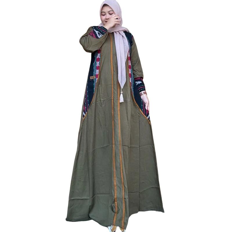 Gamis Amanda Nava Rayon Twill Premium Mix Tenun Troso Random [free Goodie bag dan puoch] 0
