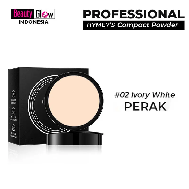 Bedak Glowing Tahan Air & Keringat Bedak Padat Natural Compact Powder Waterproof - 3 Varian 6