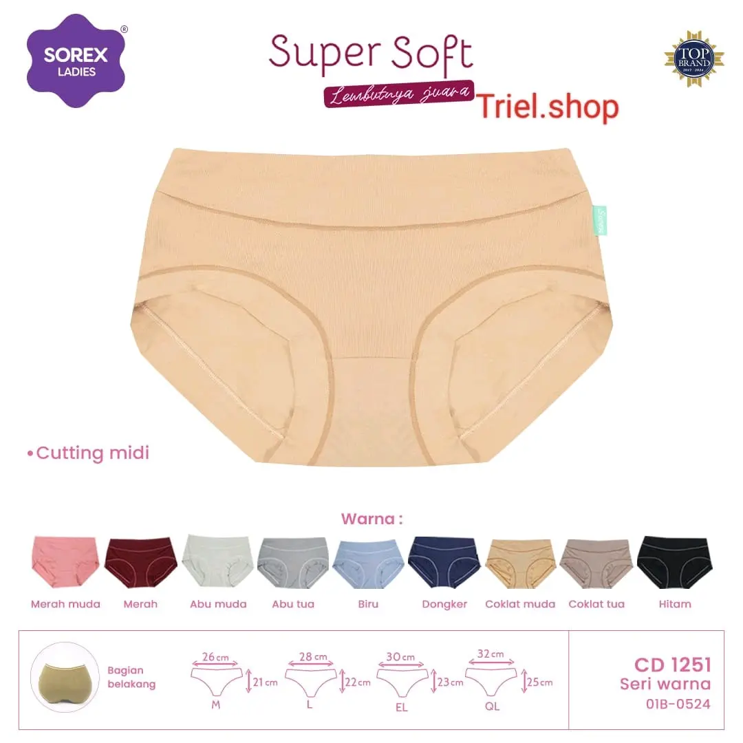 Cd Sorex 1251 Wanita Basic Katun Lembut Nyaman Super Soft