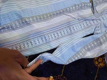Product Review of HM - Kemeja koko pria Dewasa lengan panjang Motif salur Batik, Atasan baju lebaran Keren Muslim terbaru 2025.Katun Formal Casual Santai from k**s o**💸 2