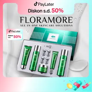 Floramore Centela Asiatica Hydrating Glowing Skin 9 Piece Set Paket Antioksidan & Pengencangan Kulit Wajah Pencerah Pelembab Anti Aging Perawatan BPOM RI NKIT240000006  |  Hadiah wajib di pilih