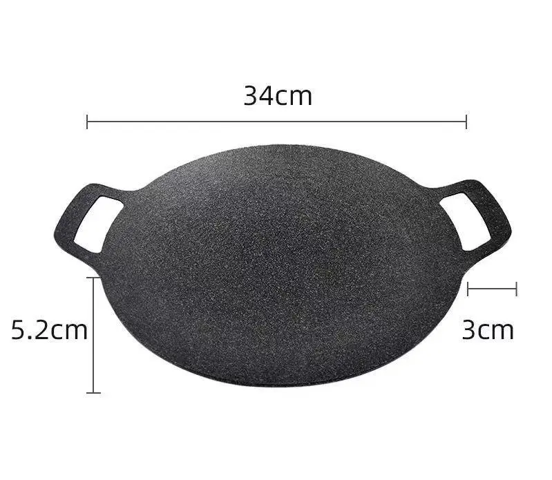 Wajan Panggangan Serbaguna Anti Lengket Multi Grill Pan untuk BBQ wajan datar 4
