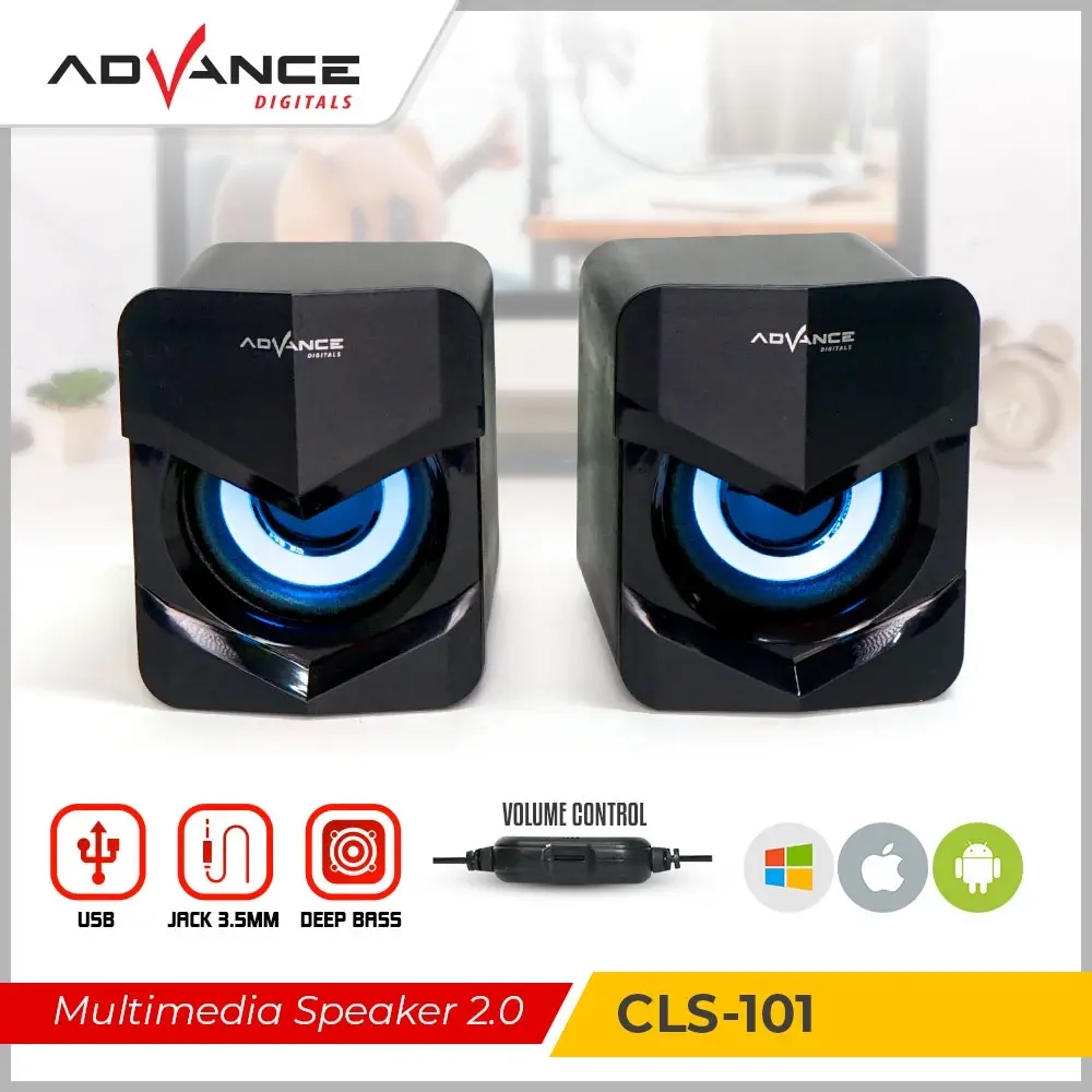 Advance CLS-101 Multimedia Speaker Super Bass 2.0 Channel speaker