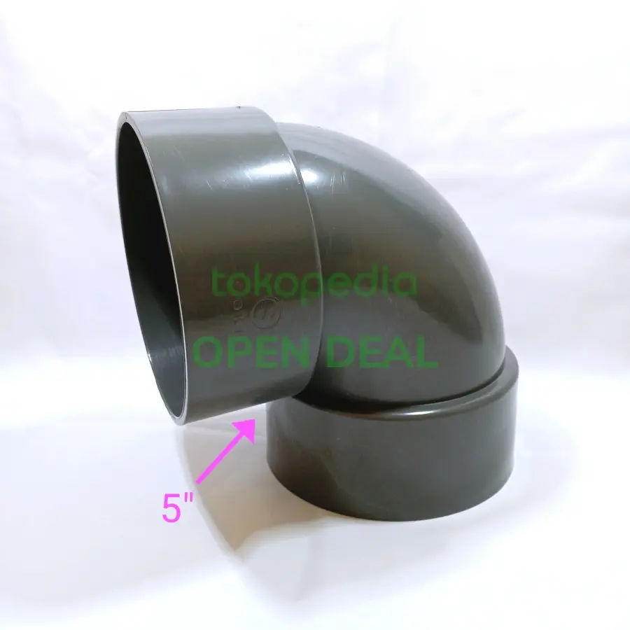 Knie PVC 5 inch / Knee 5 in D / Elbow 5 inch Type D