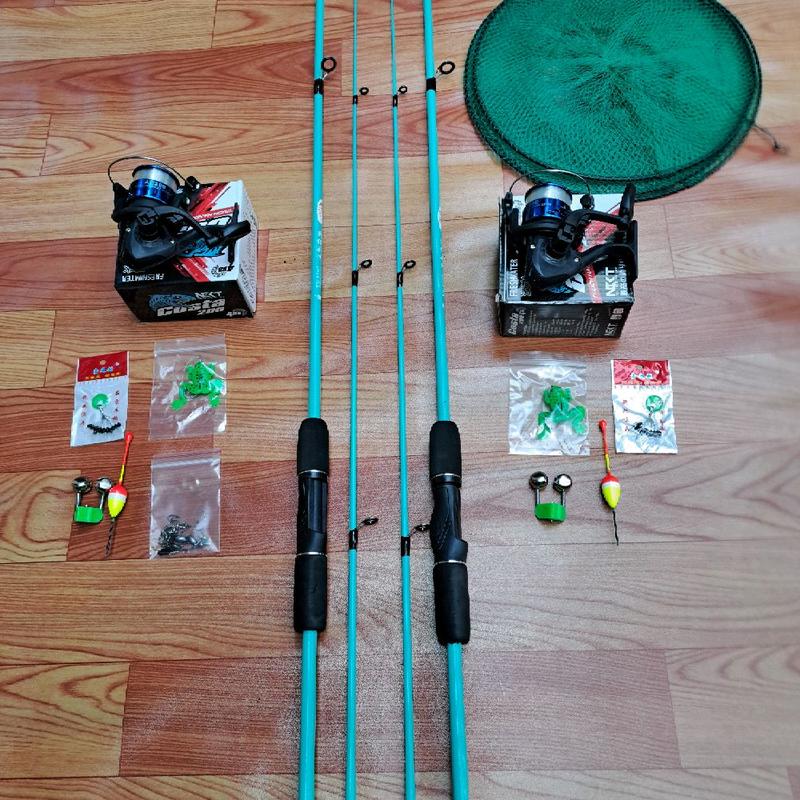  Combo bộ cần lure rồng xanh kèm máy nhựa 200 và phụ kiện rọng cá 