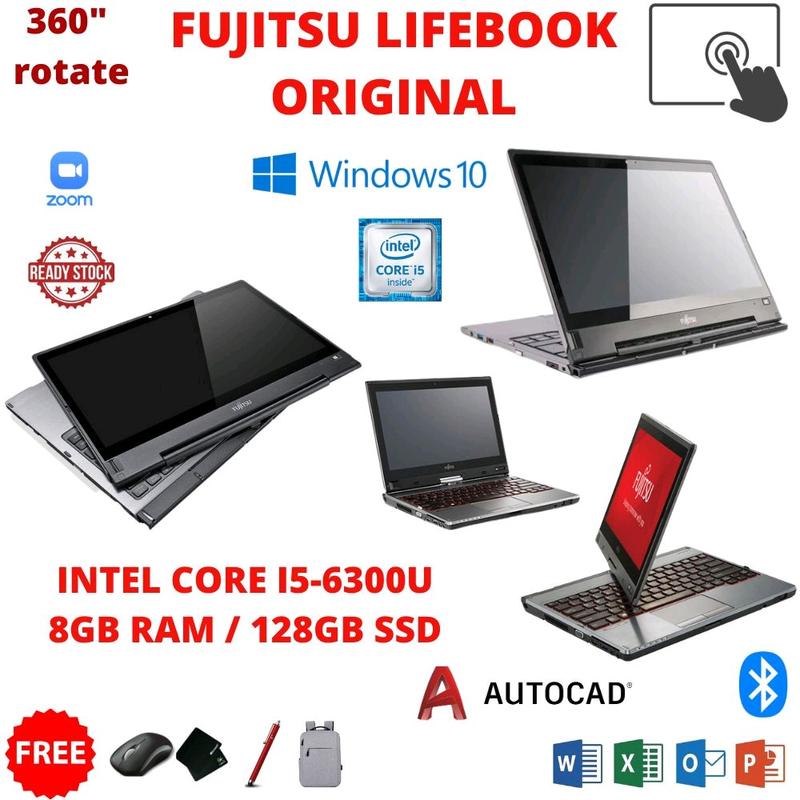 (TERPAKAI) FUJITSU T726 TOUCHSCREEN 14 INCI DENGAN PEN | INTEL - TikTok ...