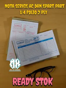 Nota Service Dan Sparepart 2 Ply 1/4 Folio - Siap Kirim