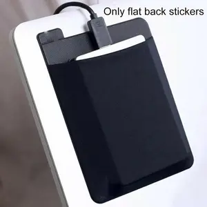 Self Adhesive Laptop Rear Storage Bag for Mouse Digital Hard Drive Pen Pocket Pouch Laptop Accessories
