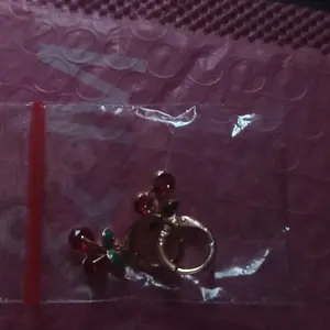 LM883  [COD] Anting Kristal Titanium Wanita Ceri Anti Karat Dan Anti Luntur Asli Dewasa Kristal Jewerly