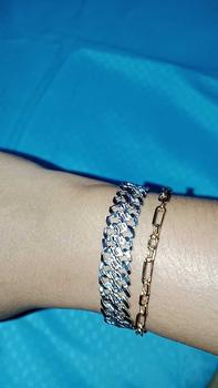 Product Review of Benika Accesories - Gelang Tangan Rantai Wanita Xuping Jewellry Lipan Dove 1.2cm 1.5cm - Korean Style Anti Karat Aesthetic - Aksesories Fashion Trendi 2023 - Titanium Simple Elegand Mewah - Bracelets Kulit Perhiasan Permata from s**i f**h 0