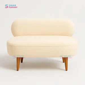 Sofa Foxy Sandaran Elegan Minimalis Nyaman & Estetik / Sofa Bulat Kecil Kualitas Terbaik