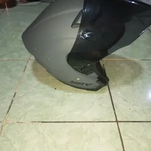 Helm HRV Maximo Spoiler Visor Flat SNI Kekinian visor clear/smoke