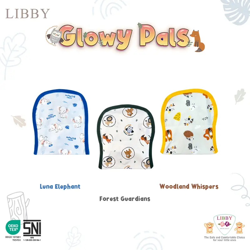LIBBY Popok Tali Motif Unisex (1 pcs/pack) |  Zany TreeTops | Hazel Glaze | Lively Vibes | Camp Venture | Playtime Stories | Glowy Pals | Forest Mingle 1