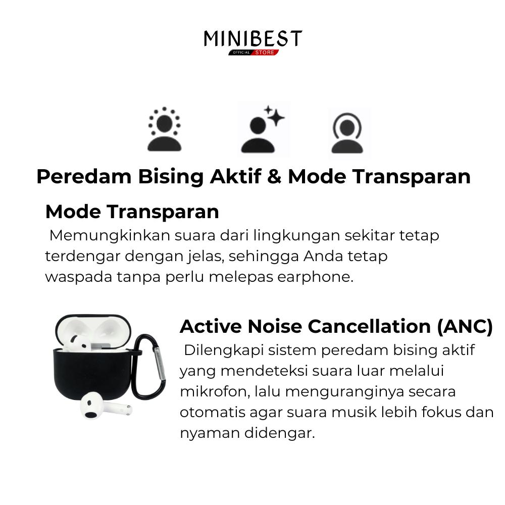 Minibest M7 Gen 4 ANC TWS Active Noise Cancellation Earphone Bluetooth Wireless Charging