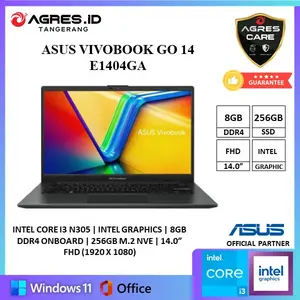 ASUS VIVOBOOK GO 14 E1404GA I3 N305 8GB 256GB W11+OHS+M365B 14.0FHD
