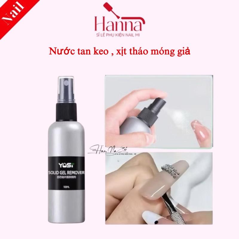 Nước Tan Keo, Xịt Tháo Móng úp tay giả 100ml Làm Nail Phá Gel