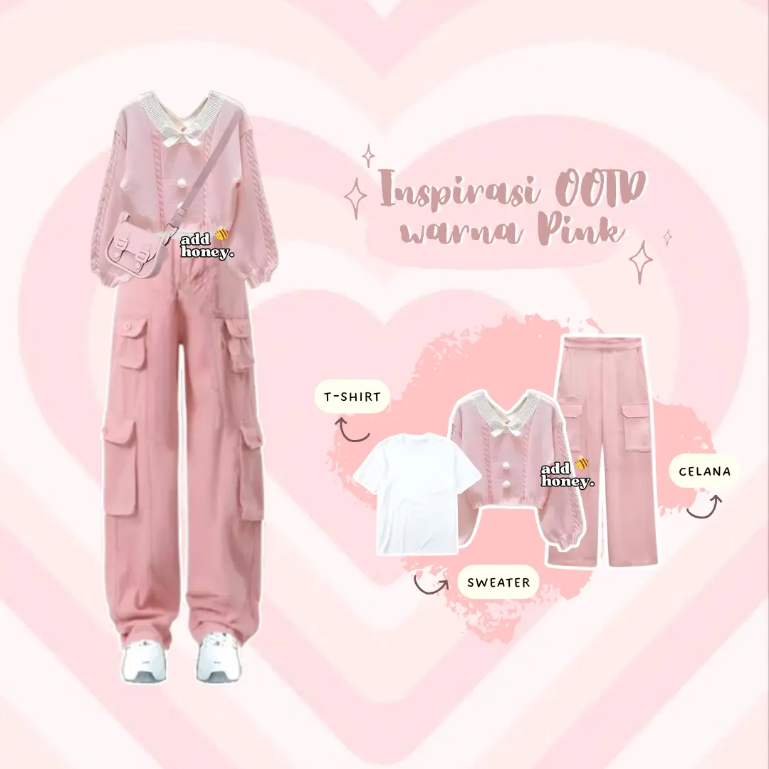 One Set Wanita Kekinian Korea Hijab ( Celana Sweater Kawai T-shirt ) Setelan Sweater Rajut - AH116 Baju Panjang Dewasa Kulot Atasan Katun Remaja Linen Casual Shakila