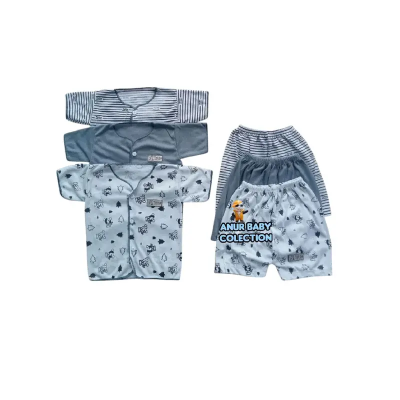 Talita baby.paket brojol 39PCS,paket lengkap baju bayi baru lahir,paket lengkap hemat seri Abu cowok/Cewek Katun-Parsel 3