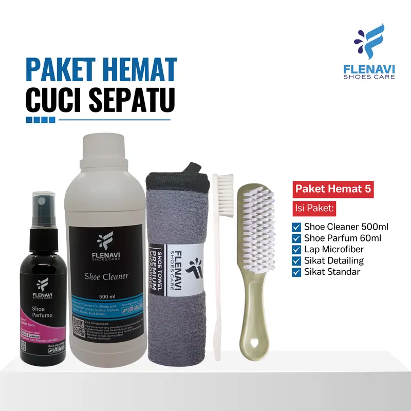 PROMO Paket Pembersih Sepatu Penghilang Noda Sabun Cuci Sneakers Shoes Cleaner Parfum Sepatu anti Bau dan Bakteri 5