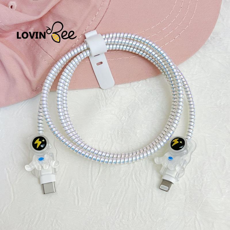 1 Set 4 Item Pelindung Kabel Charger Type C + Type C Pelindung Kabel Data Handphone 2