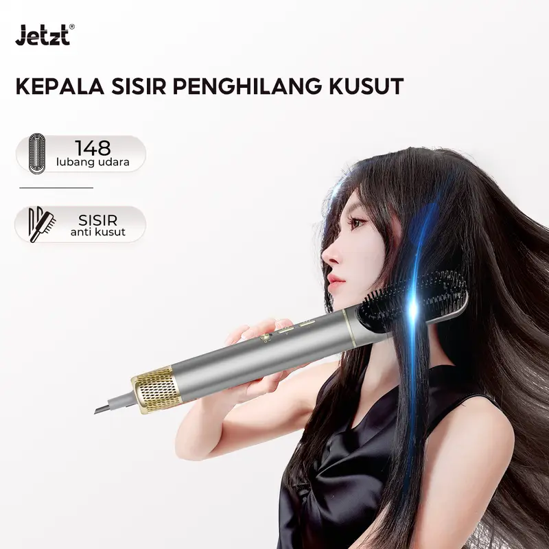 JETZT HC1000 Hair Dryer 3 in 1 Pengering rambut 2 Juta ion negatif Teknologi anti radiasi aman untuk anak-anak dan wanita hamil Mesin Compact Kering 5