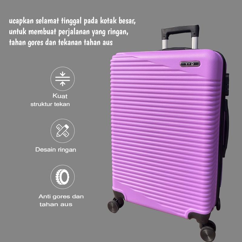 Koper 1037 Bagasi Size 24inci Anti Lecet Tahan Banting Roda 4 Putar 360derajat Pin Lock 2