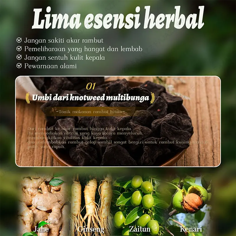 COD【Promo Terlaris】【5bungkus x 30ml +Masker rambut gratis】150ml  Pewarna rambut 2-in-1/Pewarna rambut mudah di rumah/Kemasan individual/Dispensing fleksibel/Mudah disimpan/Hitam Alami/Warna Coklat Tua/Warna Kopi 6