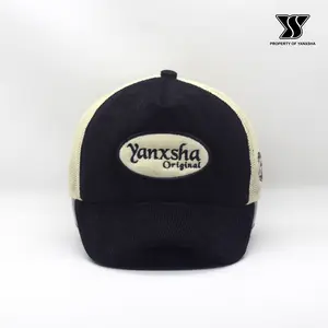 YANXSHA - TOPI Visor Pendek BASEBALL CARDUROY BORDIR WOLD DISTRO PREMIUM